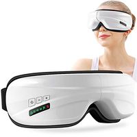 Yukoi Eye Massager with Heat Compression/Music Therapy/Air Pressure and Vibration for Stress Relief,Eye Puffiness, Dark Circles, Tired,180° Foldable