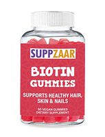 Vegan Biotin Gummies for Hair, Skin, Nail & Metabolism | High Potency - 5000 mcg | Non-GMO | Premium, Natural and Free of Preservatives, Major Allergens, Gluten, Gelatin, Nuts, Dairy, Soy | 90 Gummies