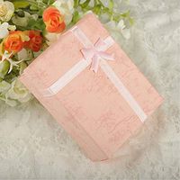 1Pcs Multi-Color Gift Paper Box Square Rectangle Bow-Knot Birthday Christmas Halloween Candy Favors