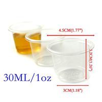 Disposable Plastic Loz Party Jelly Shot Glasses Cup 100 Pieces Vodka Rum