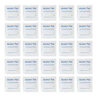 Beaupretty 300pcs Nonwoven Wet Wipes 75% Isopropyl Alcohol Pads Disposable Alcohol Prep Swabs Pads Cleaning Tissue Sterilization First Aid Supply
