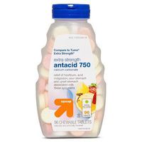 Extra Strength Antacid Chewable Tablets - Tropical Fruit Flavor - 96ct - Up&Up153; (Compare to Tums Extra Strength)