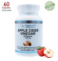 Beaver Brook Apple Cider Vinegar Max Strength 1,000mg Natural Weight Loss, Detox, Digestion - Powerful Cleanser, Premium Certified Organic & Non-GMO ACV Supplement – 60 Capsules