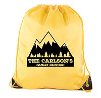 Mountains with Custom Name - Family Reunion Party Favor Bags - A.Gold CE2500FAM S21A