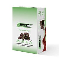 Built Bar 18 Pack Energy and Protein Bars - 100% Real Chocolate - High in Whey Protein and Fiber - Gluten Free, Natural Flavoring, No Preservatives (Mint Brownie)