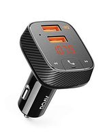 Anker Roav SmartCharge F2 Bluetooth FM Transmitter, Audio Adapter and Receiver, Car Charger with Bluetooth 4.2, Car Locator, App Support, 2 USB ports, PowerIQ, AUX Out, and USB Drive to Play MP3 Files
