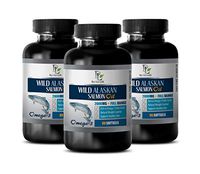 Immunity Booster Vitamins - Wild Alaskan Salmon Oil - Omega 3 2000MG - Full Range - Omega 3 Brain Power - 3 Bottles 270 Softgels