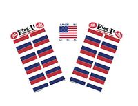 Made in The USA! 2 Packs of Flag-It Netherlands Flag Stickers, 100 Dutch Sticker Decals
