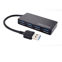 Ultra Slim 4 Hub 3.0 USB, JIMAT 3.0 Type A 4-Port USB Hub Extension Cable Splitter Adapter | Data Sync & Charging High Speed 5Mbps | for iMac MacBook MacBook Pro MacBook Air Mac Mini or PC