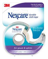 Nexcare Durable Cloth First Aid Tape with Dispenser, Breathable, Hypoallergenic, 3/4 Inch X 6 Yards, 24 Rolls