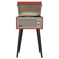Crosley CR6233A-RE Dansette Bermuda Portable Turntable with Aux-In, Red