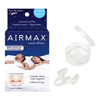 AIRMAX Nasal Dilator for Better Sleep - Natural, Comfortable, Anti Snoring Sleep Aid Solution for Maximum Airflow and Easier Breathing (Small - Clear)
