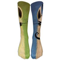 Llama Makeup Mustache Athletic Tube Stockings Women's Men's Classics Knee High Socks Sport Long Sock One Size