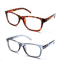 Reading Glasses 2 Pairs Blue Light Blocking Readers for Men Women Computer Reader Glasses UV Protection Anti Reflection, 1.00 Strength
