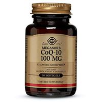 Solgar Megasorb CoQ-10 100 mg, Enhanced Absorption, Non-GMO, 60 Softgels