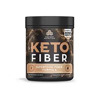 Ancient Nutrition KetoFIBER Powder, 17 Servings - Keto Diet Supplement, Low-Carb High-Fiber Superfood Plant Based Blend