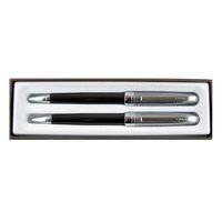 Cross Ballpoint Pen and Pencil Set, 0.7 mm-Revere (Black/Chrome)