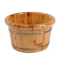 Foot Tub Solid Wood Foot Soaking Barrel,Solid Wood Cedar, Foot Massage Foot Wooden Barrel，Thick Wood
