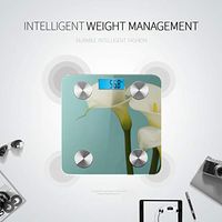 Beautiful Bouquet of Calla Lilies Bluetooth Body Scale Bathroomscale Scale Weight Tracks 8 Key Compositions Analyzer Sync with Fitness Apps 400 Lbs