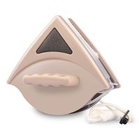 Magnetic Window Cleaner Double Side Glass Cleaning Brush Glass Wiper Squeegee Cleaning Tool with Anti-Falling Rope for High-Rise Double Glazed Windows with 15-24mm Thickness