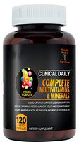 CLINICAL DAILY COMPLETE Whole Food Multivitamin Supplement For Women & Men. 120 Liquid Capsules = Complete Liquid Vitamin Absorption! 42 Superfood Fruits Vegetables - 360 Health, Young Adult to Senior