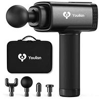 [Third Generation]Youlisn Hand Held Deep Tissue Muscle Massager Gun,Cordless Percussion Massager,Personal Professional Vibration Therapy Massager Gun for Muscle