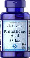 Puritan's Pride Pantothenic Acid 550 mg Rapid Release-100 Capsules