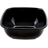 Square Bowl2 Extra Large 160 oz Black Plastic Bowl - 10" Sq x 4 1/2 D