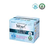 WOW Lady Incontinence Pads for Women Super Long Size Organic Bladder Unscented 100% USDA Certified Cotton with Wings Natural Breathable, Hypoallergenic for Sensitive Skin (6 Pads)