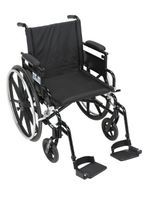 Drive Medical Viper Plus GT Wheelchair with Flip Back Removable Adjustable Desk Arms, Swing Away Footrests, 18" Seat