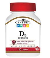 21st Century Century Ultra Strength D3-10,000 IU, 110 ea (Pack of 11)
