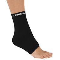 Zensah Unisex Adult Ankle Support, Black, Large/X-Large