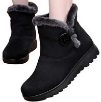 Hemlock Warm Snow Boots Women Flat Workout Booties Mid Calf Boots Ankle Boots Footwear Women Boots Ski Shoes