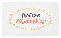 GugeABCmat Christmas Doormat,Traditional Cornucopia with Pumpkins and Corns Feast Harvest Festive Image,Carpet Kids Room Rugs 30" W X 18" L,Multicolor