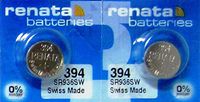 2 X Renata Button Cell Silver-Oxide Battery 394