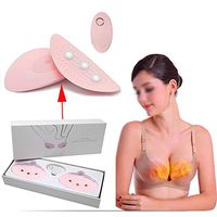 SH-JTL Wireless Breast Massager Electric Chest Massager Silicone Material 10-Frequency Vibration Waterproof Remote Control USB Bust Lift Up Machine for Anti Sagging and Chest Enlargement