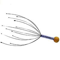 Anyren Head Massager, Hand Held Scalp Neck Massager Run Blood Circulation Octopus Equipment Stress Release Relax Massager