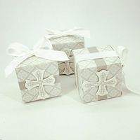 YaYiYo 20pcs First Communion Cross Candy Box Christening Baby Shower Wedding Party Bomboniere Wrap Holder