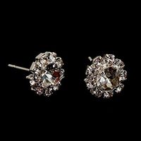 Charm Flower Jewelry Cubic Sunflower Crystal Rhinestone Earrings Ear Stud Accessory Good Fine Design Designer Bangle Comfortable Simple Casual Hair Elegant