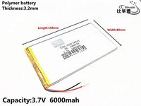 BEESCLOVER 1pcs/lot Good Qulity 3280150 3.7V 6000mAH Real 5900mAh Li-ion Battery for V88 V971 M9 Show One Size