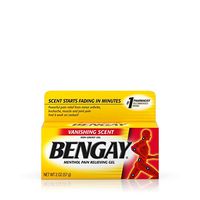 Bengay Vanishing Scent, Menthol Pain Relieving Gel, Non-Greasy, 2 Ounce (Pack of 2)