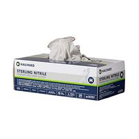 Sterling Exam Glove Medium NonSterile Nitrile Standard Cuff Length Textured Fingertips Gray Chemo Tested, 50707 - Pack of 200