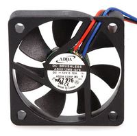 Adda AD0512MB-G76 Fan, Tr Signal-to-Noise Ratio, 12 VDC, 10.50 CFM, 120 mA, Ball, 3.11" Leads, UL/CUL/Tu, 51 x 51 x 10 Size