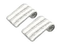 Flat Mop Pads Compatible with Squeezy Clean Flat Mop System - 2 pcs - White