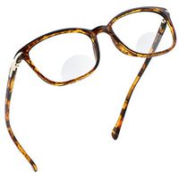 LifeArt Bifocal Reading Glasses with Round Lenses, Blue Light Blocking Glasses for Women Men, Anti Glare, Reduce Eyestrain (Tortoise, 2.50 Magnification)