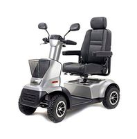 Afikim - Afiscooter C4 Breeze - Mid Size Mobility Scooter - 4-Wheel - Metallic Silver