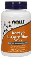 NOW® Acetyl-L-Carnitine, 500 mg, 100 Veg Caps