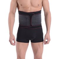 Halovie Lumbar Support Belt, Abdominal Binder Elastic Postpartum Girdle Breathable Tummy Trimmer Lower Back Brace for Men Women