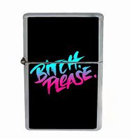 B!$@h Please! Funny Flip Top Oil Cigarette Lighter
