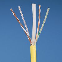 PUP6004YL-UY - Panduit Yellow TX6000 Category 6 UTP Copper Cables, 1,000 ft.